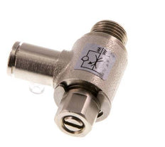 Flow Control Valve Meter-Out Elbow 4 mm - G1/8'' Brass Slotted Screw