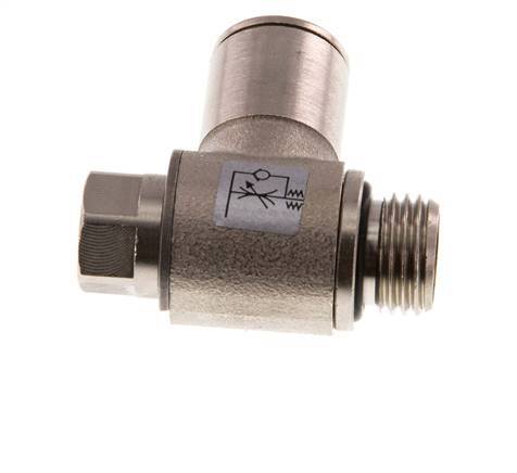 Flow Control Valve Meter-Out Elbow 10 mm - G1/4'' Brass Slotted Screw
