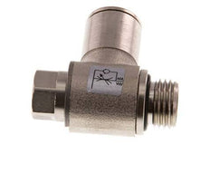 Flow Control Valve Meter-Out Elbow 10 mm - G1/4'' Brass Slotted Screw