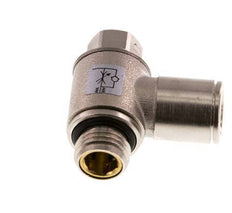 Flow Control Valve Meter-Out Elbow 10 mm - G1/4'' Brass Slotted Screw