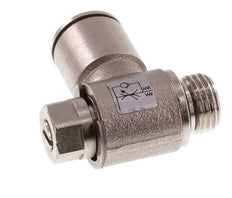 Flow Control Valve Meter-In Elbow 12 mm - G1/4'' Brass Slotted Screw