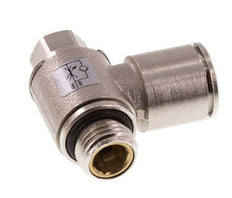 Flow Control Valve Meter-In Elbow 12 mm - G1/4'' Brass Slotted Screw