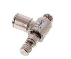 Flow Control Valve Meter-Out Elbow 8 mm - G1/8'' Brass Knurled Screw