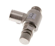 Flow Control Valve Meter-Out Elbow 8 mm - G1/4'' Brass Knurled Screw