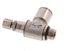 Flow Control Valve Meter-In Elbow 8 mm - G1/8'' Brass Knurled Screw