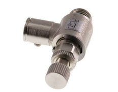 Flow Control Valve Meter-In Elbow 8 mm - G1/4'' Brass Knurled Screw
