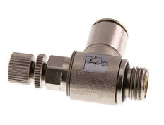 Flow Control Valve Meter-In Elbow 10 mm - G1/4'' Brass Knurled Screw