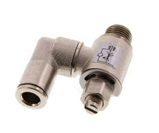 Flow Control Valve Meter-Out Rotatable 6 mm - G1/8'' Brass Slotted Screw