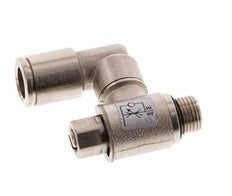 Flow Control Valve Meter-Out Rotatable 8 mm - G1/8'' Brass Slotted Screw