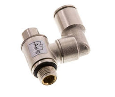 Flow Control Valve Meter-Out Rotatable 8 mm - G1/8'' Brass Slotted Screw