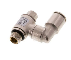 Flow Control Valve Meter-Out Rotatable 8 mm - G1/8'' Brass Slotted Screw