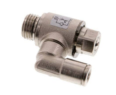 Flow Control Valve Meter-Out Rotatable 6 mm - G1/4'' Brass Slotted Screw