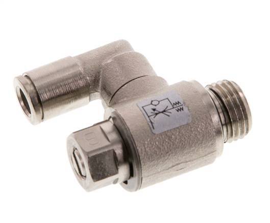 Flow Control Valve Meter-Out Rotatable 6 mm - G1/4'' Brass Slotted Screw