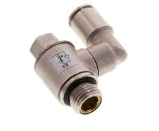 Flow Control Valve Meter-Out Rotatable 8 mm - G1/4'' Brass Slotted Screw