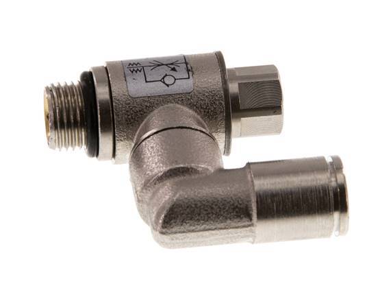 Flow Control Valve Meter-In Rotatable 6 mm - G1/8'' Brass Slotted Screw