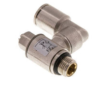 Flow Control Valve Meter-In Rotatable 8 mm - G1/8'' Brass Slotted Screw