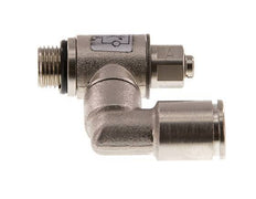 Flow Control Valve Meter-In Rotatable 8 mm - G1/8'' Brass Slotted Screw