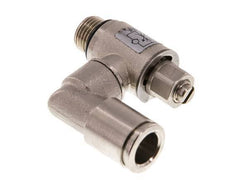 Flow Control Valve Meter-In Rotatable 8 mm - G1/8'' Brass Slotted Screw