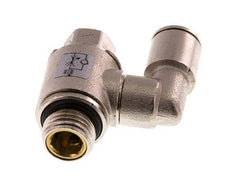 Flow Control Valve Meter-In Rotatable 8 mm - G1/4'' Brass Slotted Screw