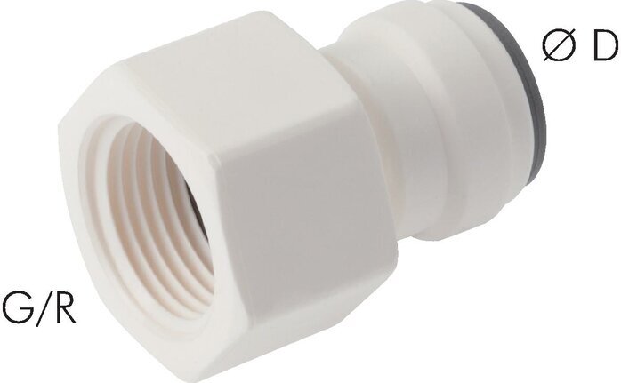 5/16'' x G3/8'' Push-in Fitting with Female Threads POM EPDM [5 Pieces]