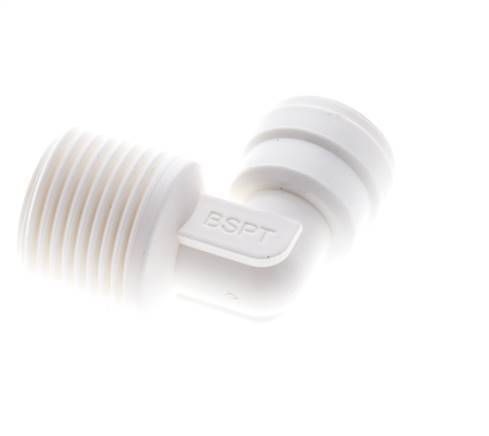 6mm x R3/8'' 90deg Elbow Push-in Fitting with Male Threads POM EPDM [5 Pieces]