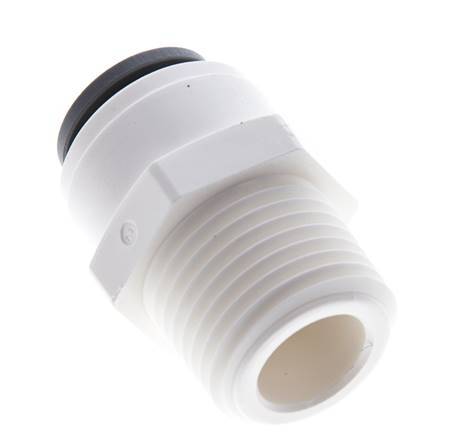 1/2'' x 1/2'' NPT Push-in Fitting with Male Threads POM EPDM [5 Pieces]