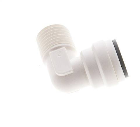 5/16'' x 1/4'' NPT 90deg Elbow Push-in Fitting with Male Threads POM EPDM [5 Pieces]