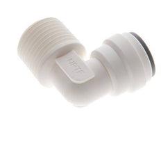 5/16'' x 3/8'' NPT 90deg Elbow Push-in Fitting with Male Threads POM EPDM [5 Pieces]