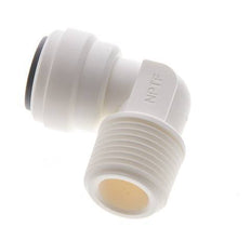 3/8'' x 3/8'' NPT 90deg Elbow Push-in Fitting with Male Threads POM EPDM [5 Pieces]