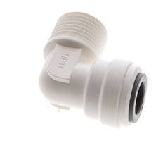 3/8'' x 3/8'' NPT 90deg Elbow Push-in Fitting with Male Threads POM EPDM [5 Pieces]