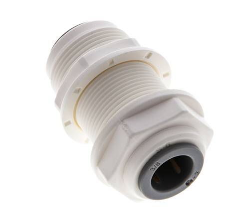 3/8'' Push-in Fitting POM EPDM Bulkhead [2 Pieces]