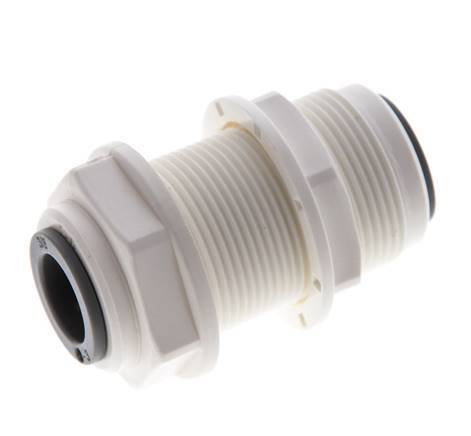 3/8'' Push-in Fitting POM EPDM Bulkhead [2 Pieces]