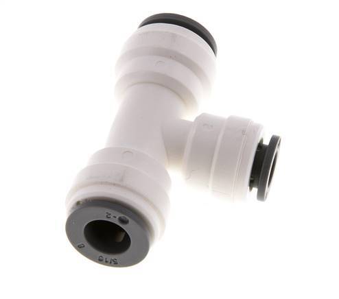 5/16'' x 1/4'' Tee Push-in Fitting POM EPDM FDA [2 Pieces]