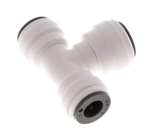 5/16'' x 3/8'' Tee Push-in Fitting POM EPDM FDA [2 Pieces]