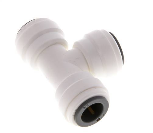 3/8'' Tee Push-in Fitting POM EPDM FDA [2 Pieces]