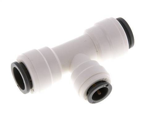 3/8'' x 1/2'' Tee Push-in Fitting POM EPDM FDA [2 Pieces]