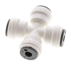 5/32'' Cross Push-in Fitting POM EPDM FDA [2 Pieces]