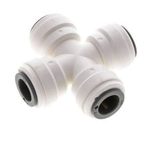 3/8'' Cross Push-in Fitting POM EPDM FDA [2 Pieces]