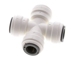 3/8'' Cross Push-in Fitting POM EPDM FDA [2 Pieces]