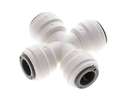 3/8'' Cross Push-in Fitting POM EPDM FDA [2 Pieces]