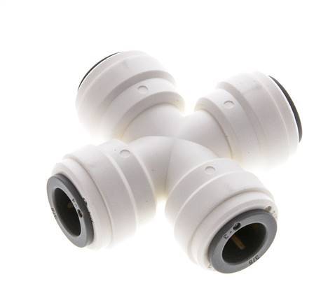 3/8'' Cross Push-in Fitting POM EPDM FDA [2 Pieces]