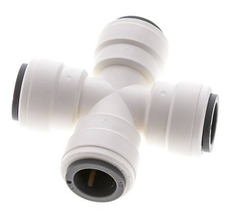1/2'' Cross Push-in Fitting POM EPDM FDA [2 Pieces]
