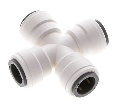 1/2'' Cross Push-in Fitting POM EPDM FDA [2 Pieces]