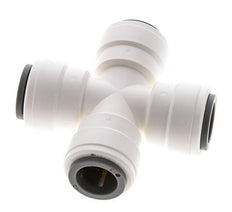 1/2'' Cross Push-in Fitting POM EPDM FDA [2 Pieces]