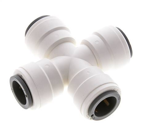 1/2'' Cross Push-in Fitting POM EPDM FDA [2 Pieces]