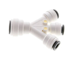 1/4'' x 3/8'' Double Y Push-in Fitting POM EPDM 3 Outlets [2 Pieces]