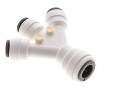 1/4'' x 6.8mm Plug-in Fitting with Hose Pillar POM EPDM [10 Pieces]