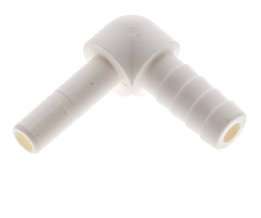 1/4'' x 8.5mm 90deg Elbow Plug-in Fitting with Hose Pillar POM EPDM [10 Pieces]