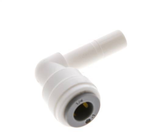 1/4'' x 1/4'' 90deg Elbow Push-in Fitting with Plug-in POM EPDM [10 Pieces]
