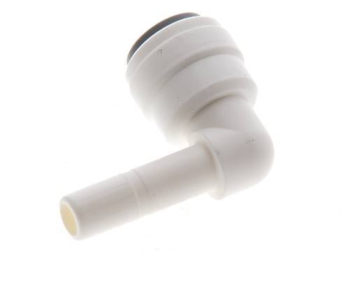 1/4'' x 1/4'' 90deg Elbow Push-in Fitting with Plug-in POM EPDM [10 Pieces]